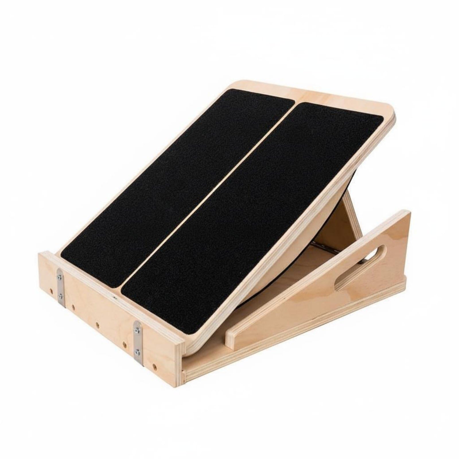 F Fityle Slant Board Tabla Inclinada Tablero de Equilibrio Estiramiento Pantorrillas Ajustable de Madera Doble Función Antideslizante Adecuada para