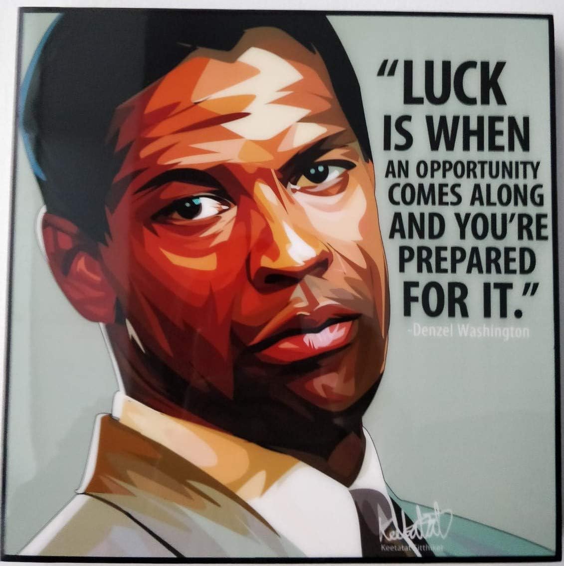 GLAGOODS Frank Lucas American Gangster Movie Denzel Washington Cult Icon Pop Art Canvas Framed Wall Art Prints Poster Vinyl Gift quotes