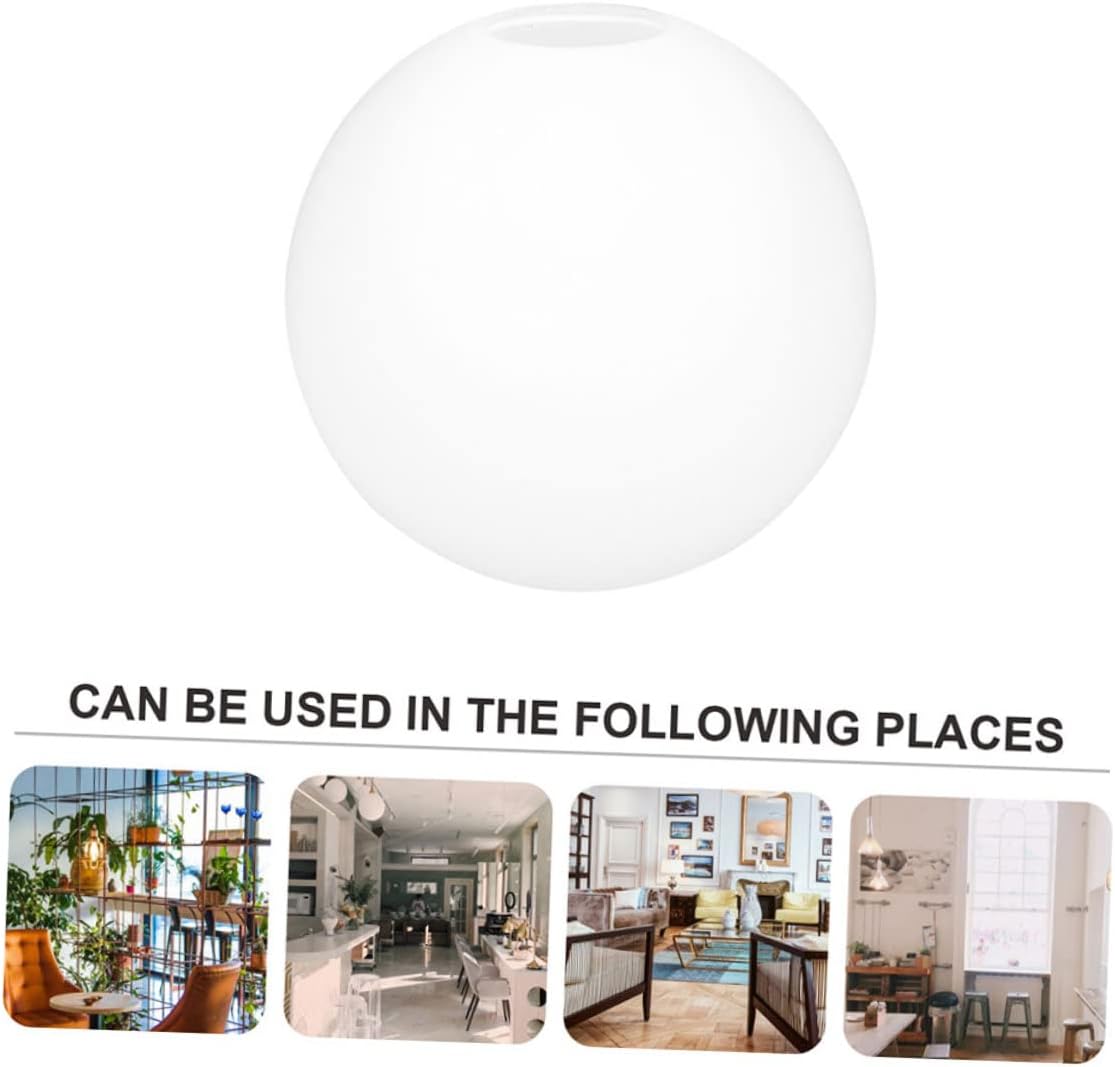 Homoyoyo Creative Glass Globe Lamp Shade Unique Shaped Light Fixture Cover Household Decoration Compatible Pendant Lighting Warm Gentle Illumination for Any Room
