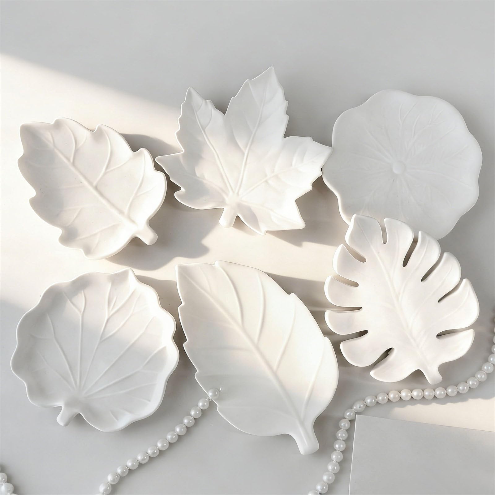 8 stampi in silicone flessibili per resina e vassoi decorativi in silicone