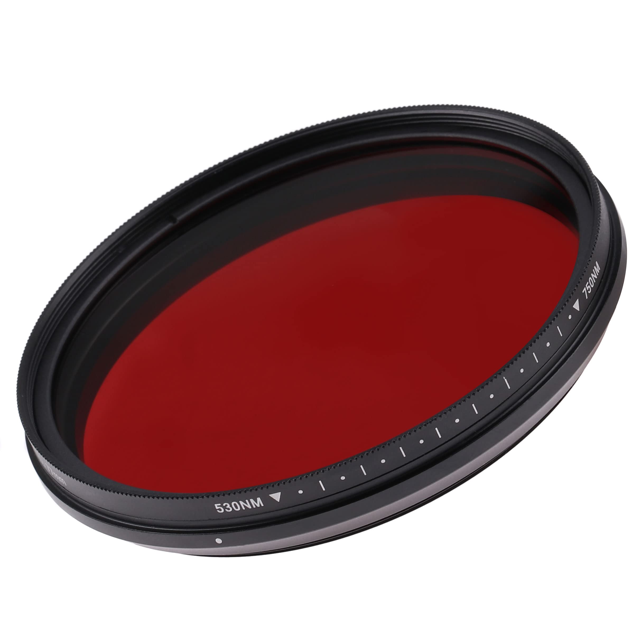 Fotga 43 mm - 6 en 1 - Variable - Filtre infrarouge infrarouge Pass - Réglable en continu - 530 nm à 650 nm - 680 nm - 720 nm - 750 nm