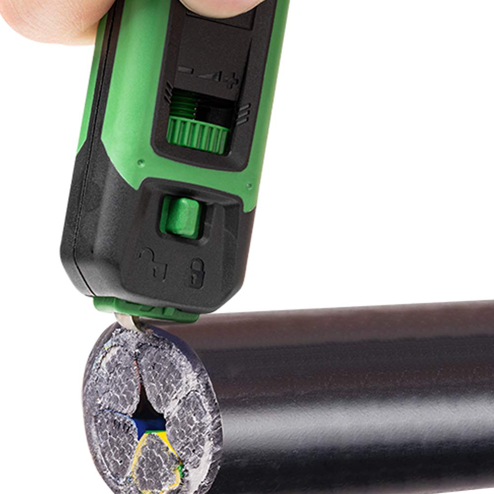 WAGO Juego de cuchillos de cable en L-BOXX 206-1400 | Rango de pelado Ø 4 mm hasta 70 mm / 0,16" hasta 2,75"; incluye 5 soportes de cambio para sistema de planchado inteligente