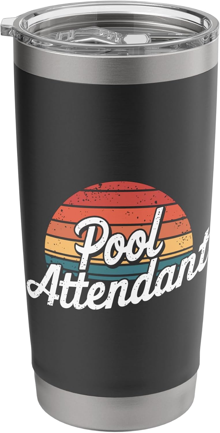 Poolside Vibes Summer Quote Stainless Steel Insulated Tumbler