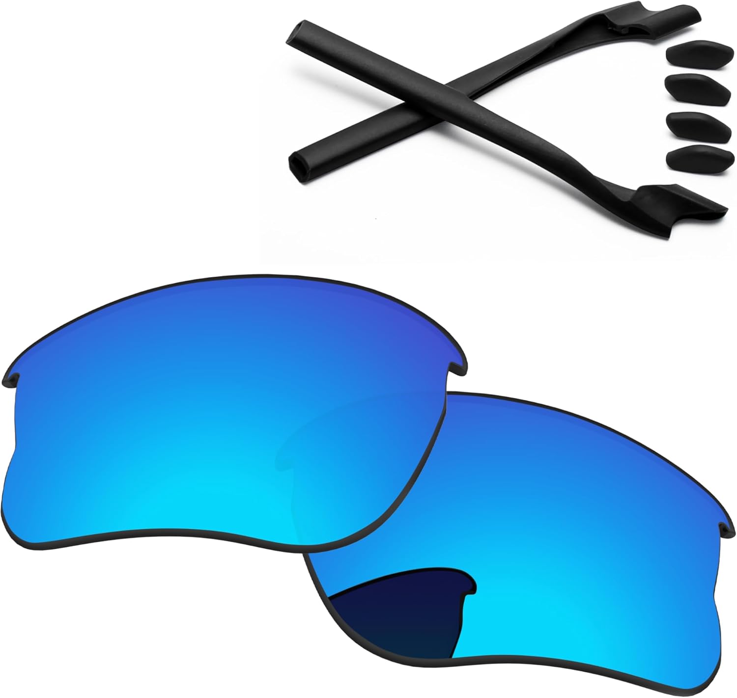 Replacement Lenses & Rubber Kits for Oakley Half Jacket 2.0 XL OO9154 62mm - Precise Fit, UV Block, Impact Resistant