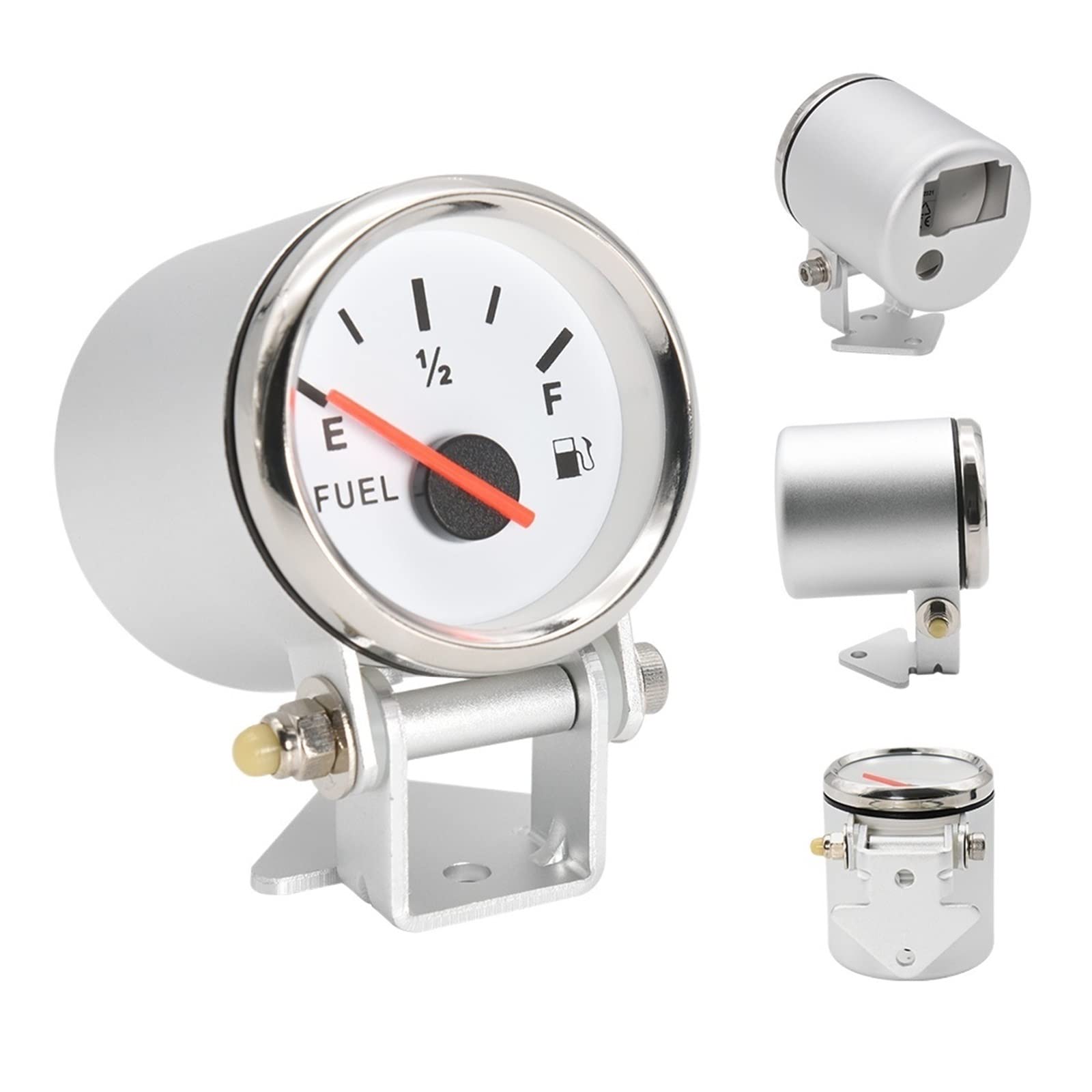 Czujniki poziomu cieczy, 52 mm paliwo kubka na poziomie mocowania samochodu Aluminium 0-190 240-33 Ohm zbiornik oleju Wskaźnik Miernik(WS 240-33ohm)