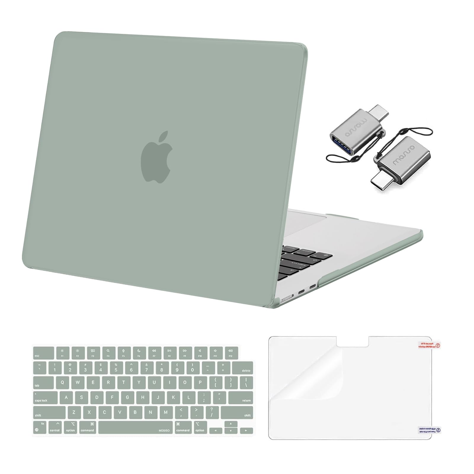 MOSISO Compatible with MacBook Air 15 inch Case M5 2026 M4 M3 M2 2025-2023