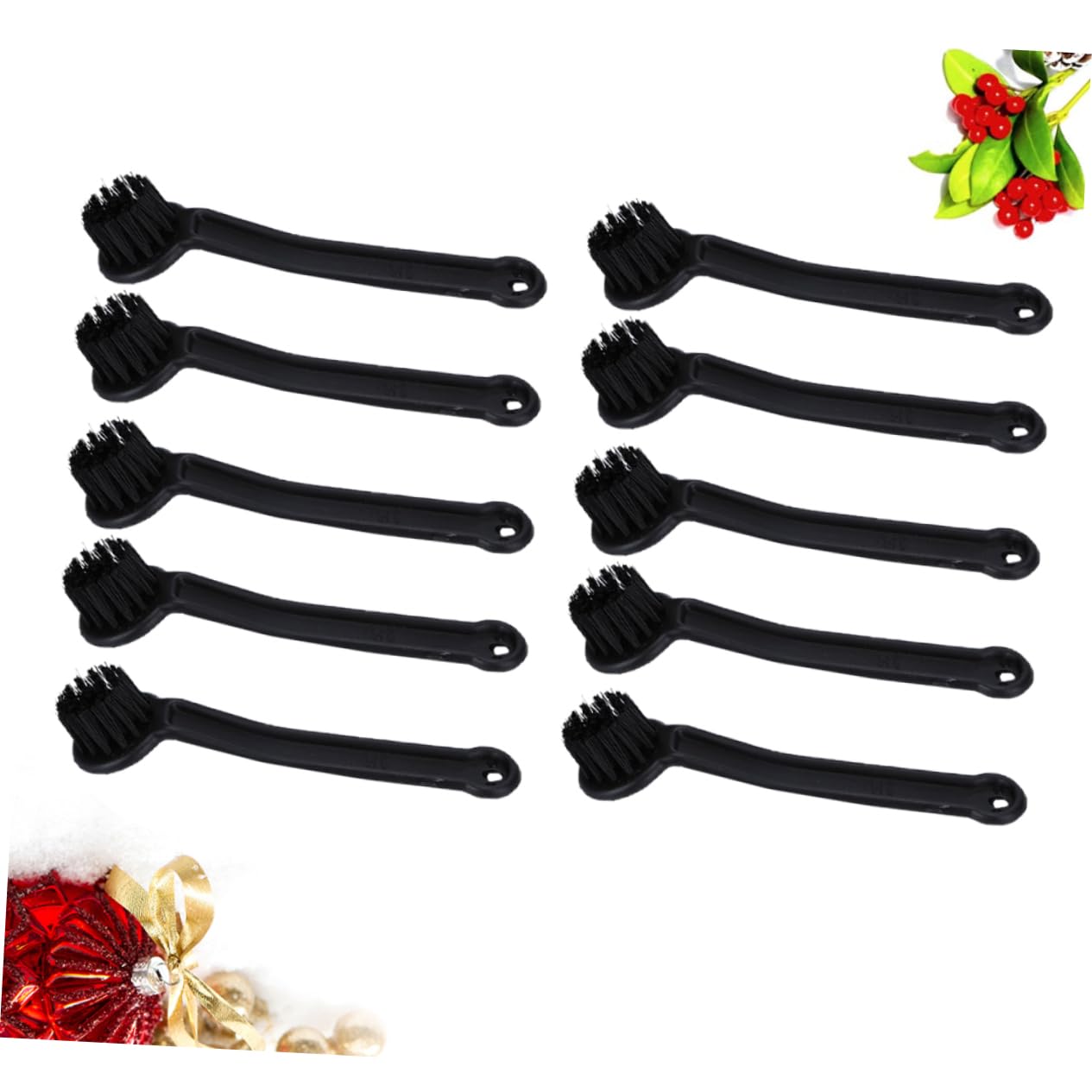 Happyyami 10Pcs Flexible Cleaning Brushes for Soymilk Machines Juicers Black Food Processor Cleaning Brush Washable Easy to Store for Efficient Cleaning