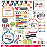 Doodlebug Back to School This & That Cardstock Stickers, 12 by 12