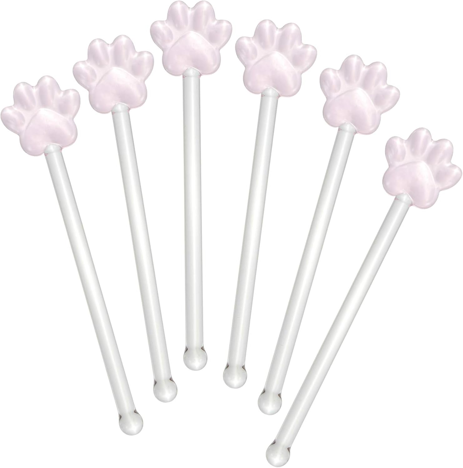  | YARNOW 6Pcs Cocktail Martini Stirrer Glass Stirrer Drink Swizzle Stick Beverage Stirrers for Coffee Cocktail Chocolate Milk Juice: Swizzle Sticks
