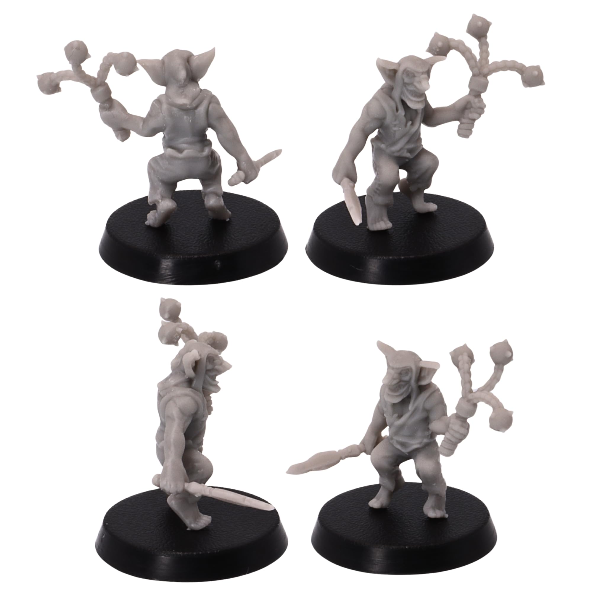Forged Terrain Wicked Tribal Goblins 28mm Miniature Figure for Dungeons and Dragons Tabletop Gaming 6x Unpainted Goblins with 25mm Base - Image 3