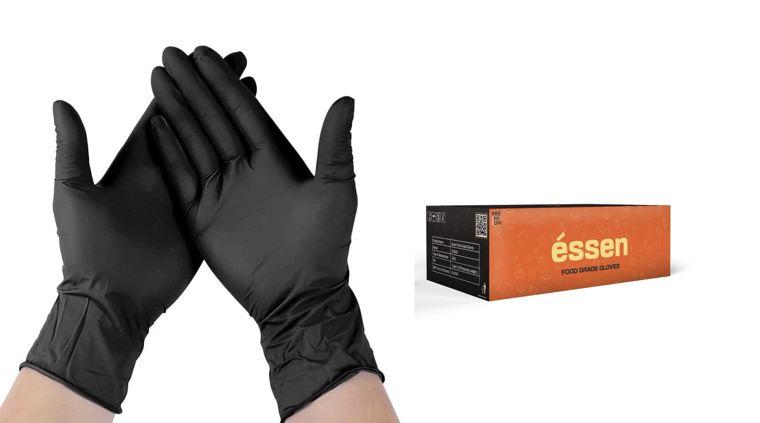 Vinyl Blended Black Ladies Gloves | Lab, Saloon, Restaurant |Size : Small-image-36