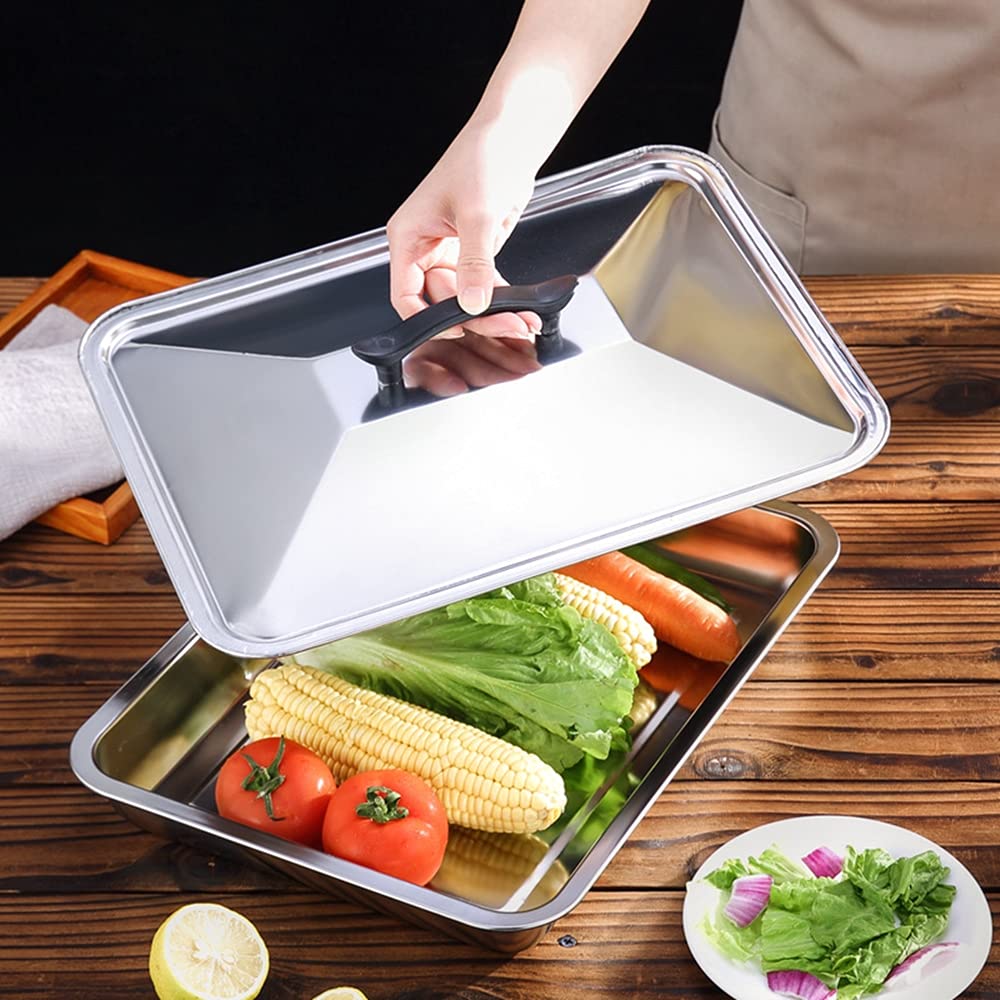 Couvercle En Verre Pour Poêle 46 Cm - Transparent, Aération Vapeur, Compatible Acier Inoxydable