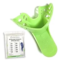 Vista 18 de Bandejas de impresión dental perforadas para autoclave, número 1 superior grande, bolsa de 12