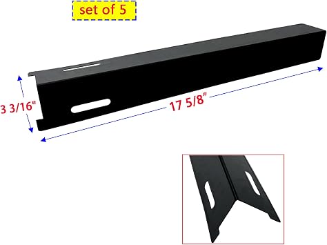 Parts Kit DG138 Replacement for Brinkmann Heavy-Duty 810-8501-S Gas Grill Burners,Crossover Tubes, Heat Plates