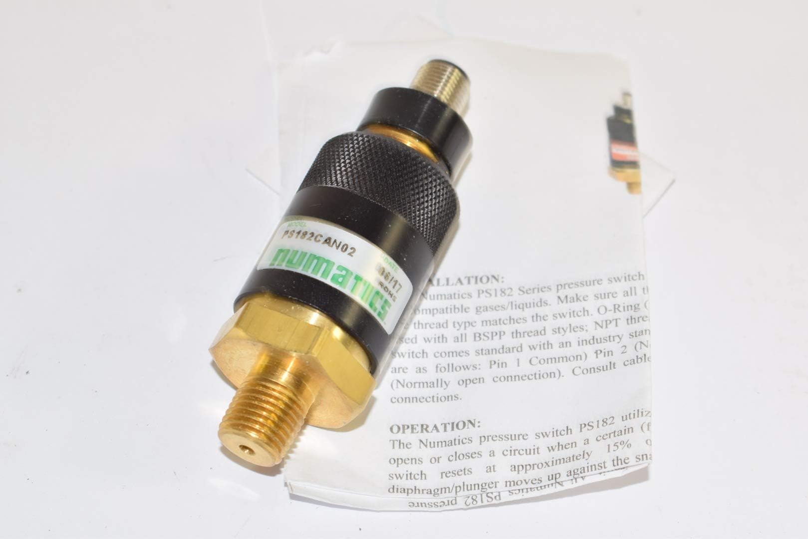 Ps182can02 Pneumatic Pressure Switch 20-130 (1.86-8.96) Ps182can02