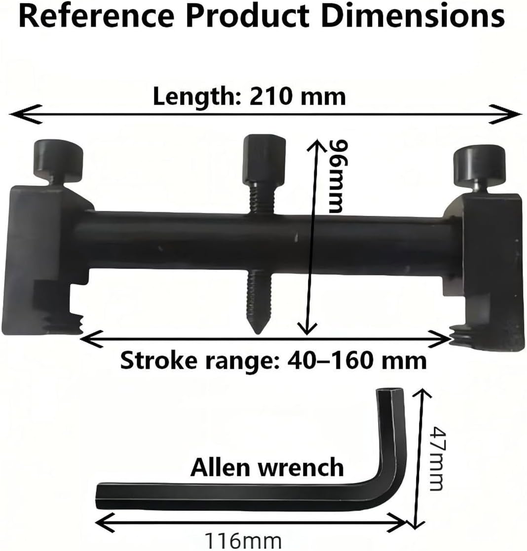 Universal Belt Pulley Puller, Camshaft Adjustment Wrench, Threaded Crankshaft (40-160mm), Belt Transmission Kinetic Energy Tool, Automotive and Motorcycle Repair Tool