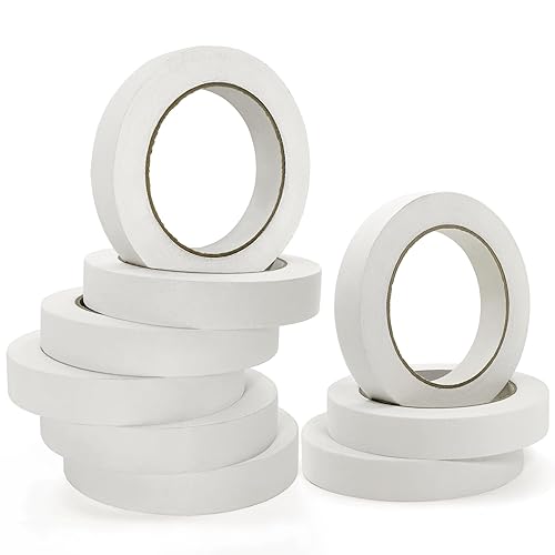 Miniatura 10 de Cinta adhesiva para congelador de 164 yardas, superficie para escribir, resistencia a bajas temperaturas, fácil de rasgar y quitar sin residuos,