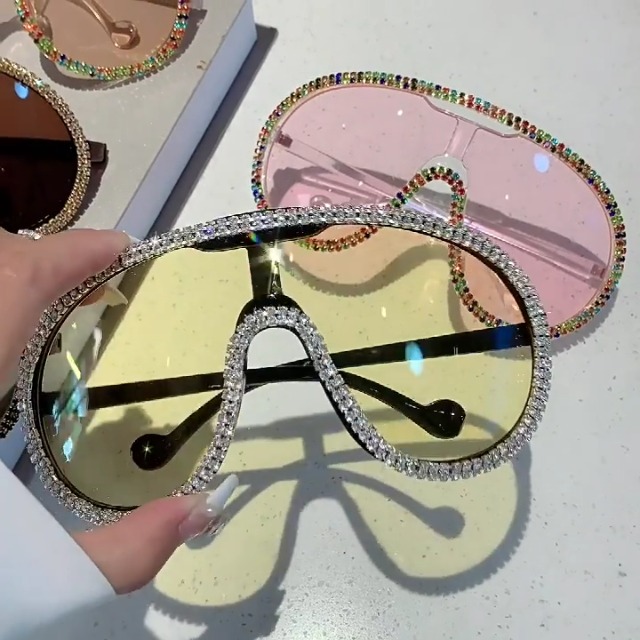 Amazon.com: Oversized One Piece Sunglasses For Women Men Fashion