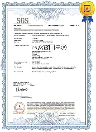 Miniatura 4 de Cortinas opacas con ojales ignífugos, color azul océano, 52 x 108 pulgadas, 1 panel