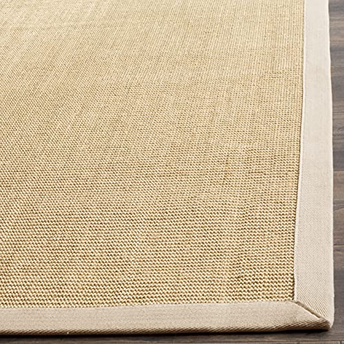 SAFAVIEH Natural Fiber Collection Accent Rug - 4' x 6', Maize & Wheat, Border Sisal Design, Easy Care, Ideal for High Traffic Areas in Entryway, Living Room, Bedroom (NF441K) - Image 4