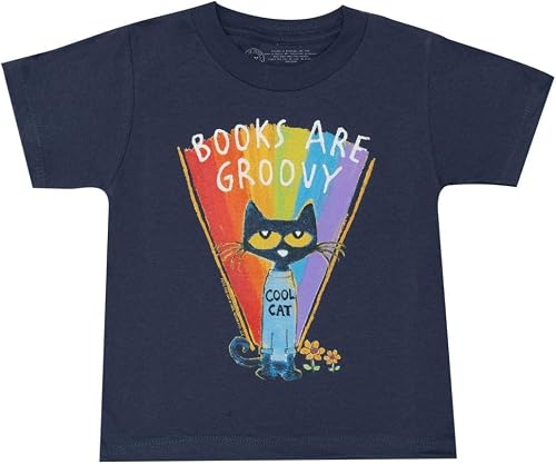 Pete the Cat: Books Are Groovy Kids' T-Shirt - 6 Yr