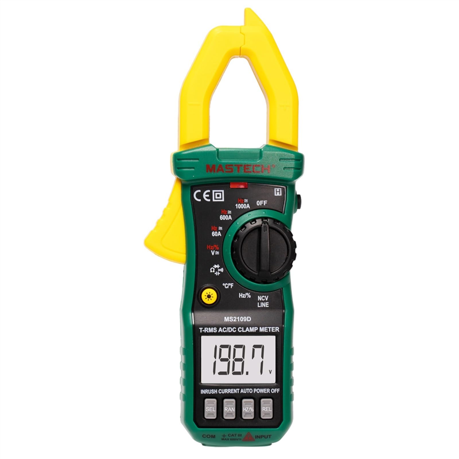 MS2109D Clamp Meter Digital Tester Voltmeter Pliers Ammeter Electric Multitester