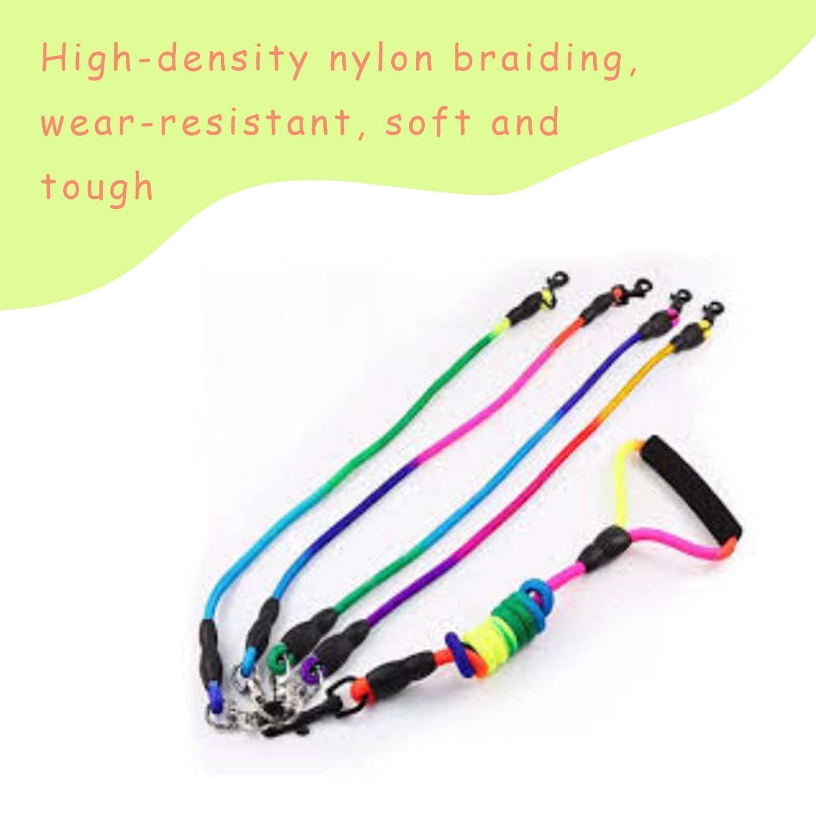 Nylon Guinzaglio Cani,4 in 1 Cane Guinzaglio,Guinzaglio multifunzione,Guinzaglio per Cani regolabile,Multi Guinzaglio per Animali Domestici,Ottimo per passeggiate ed escursioni con animali domestici