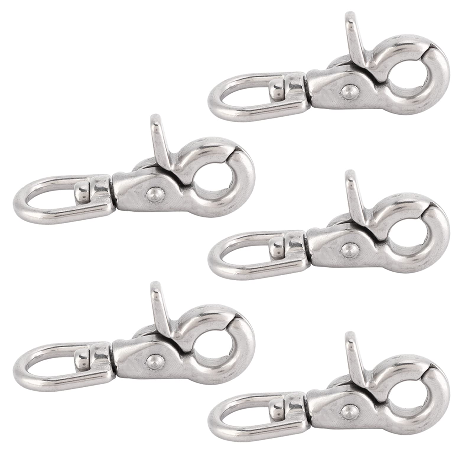 Stainless Steel Clasp for Houseboat, Marine Snap Hook for Easy Installation, Small Size Design for Modern Watercraft Owners (3 * 11 * 65mm 5 Pieces Sold)