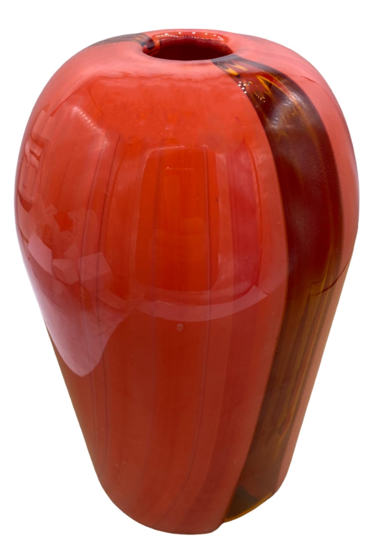 Vase en verre Murano VS038 cylindrique stable pour bouquets lourds