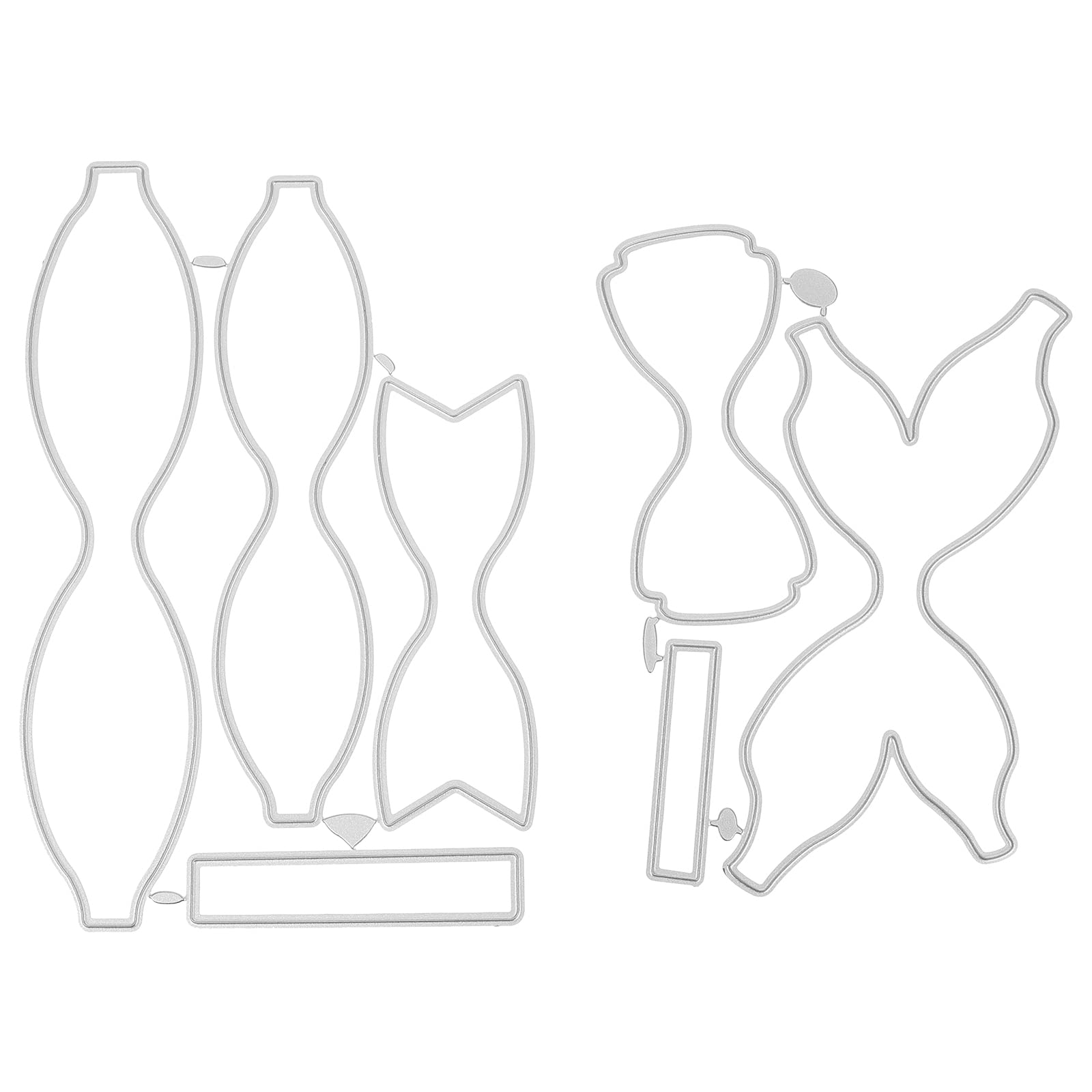 ARTIBETTER 3 Series Troqueles De Para Manualidades Scrapbooking De Plantillas Para Lazos Diy 2 Piezas X 3