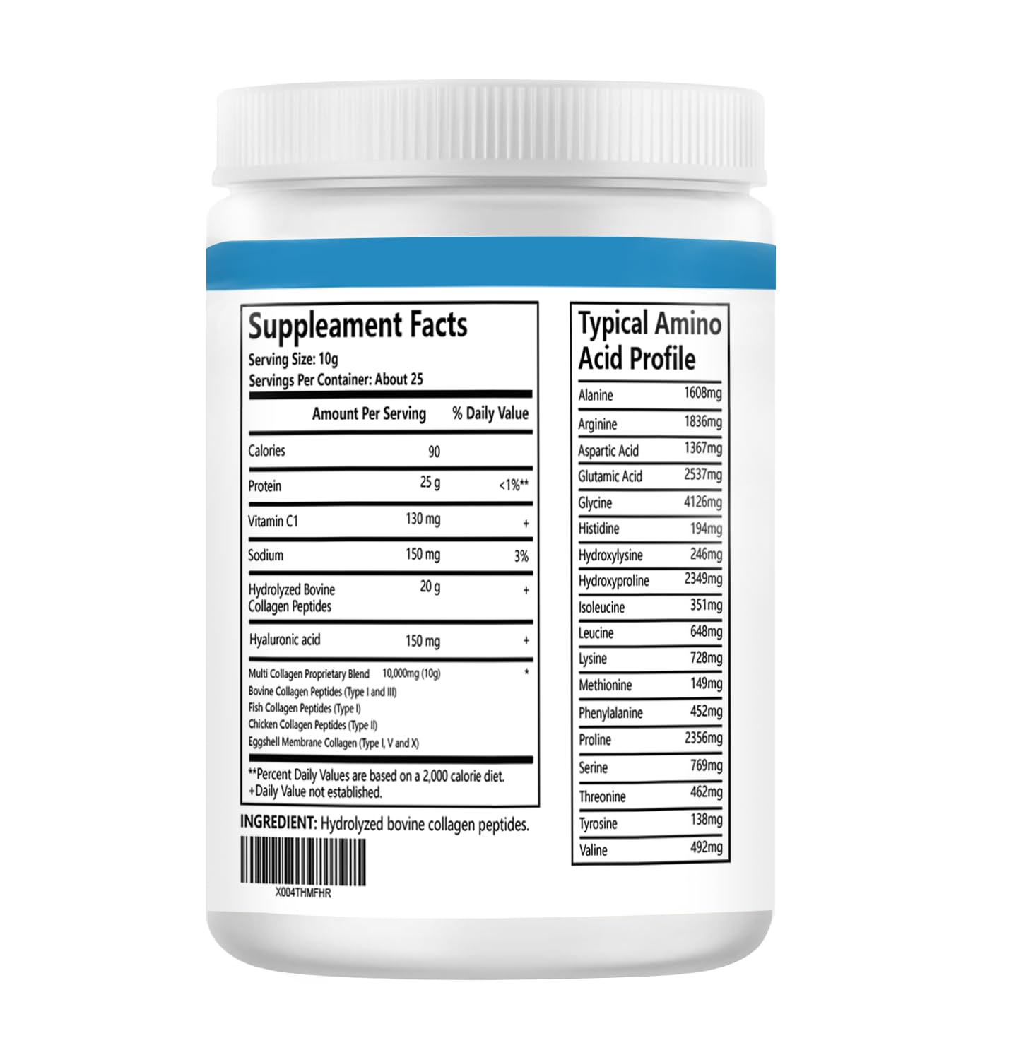 Collagen Peptides Powder Advanced I, II, III, V, X Substitute — Amazon image 3