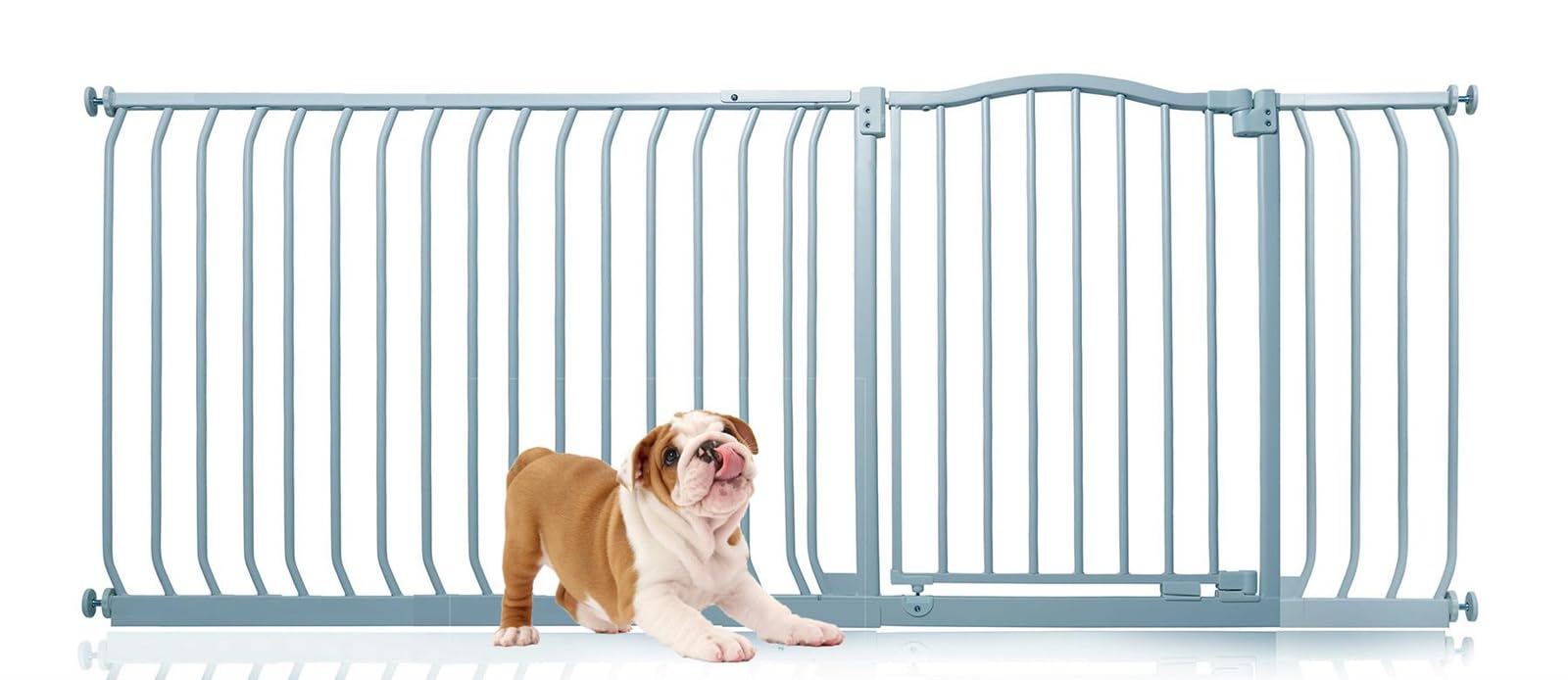 Bettacare Curved Top Dog Gate, 161cm - 170cm, Matt Black, Pressure Fit Pet Gate for Puppy and Dog, Easy Installation — view 73