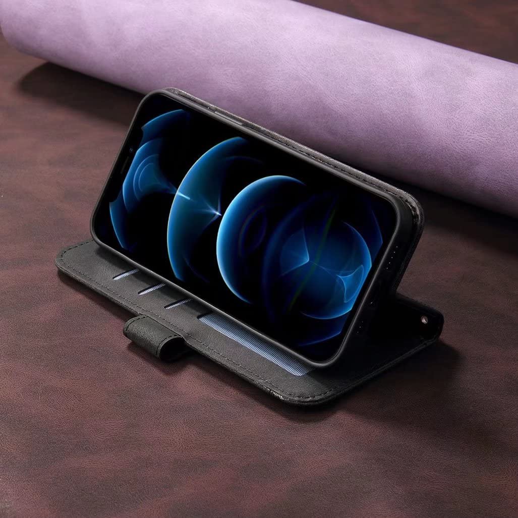 SATURCASE Custodia per Motorola Moto E13, in pelle PU
