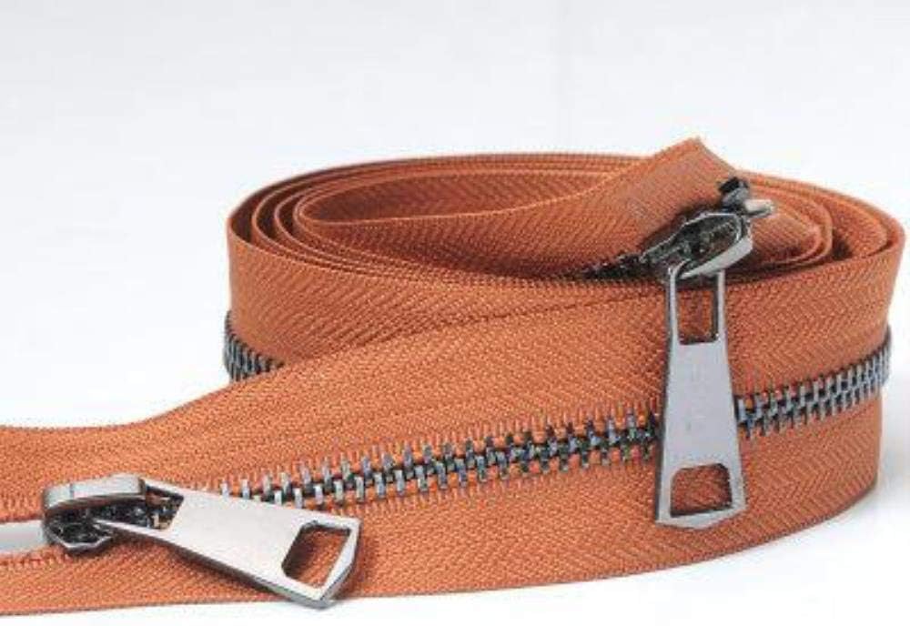 双方向ジッパー、ダブル スライダー オープンエンド ジッパー、目に見えないジッパー、いいえ。 5 ジップメタル銅ジッパーブライトガン