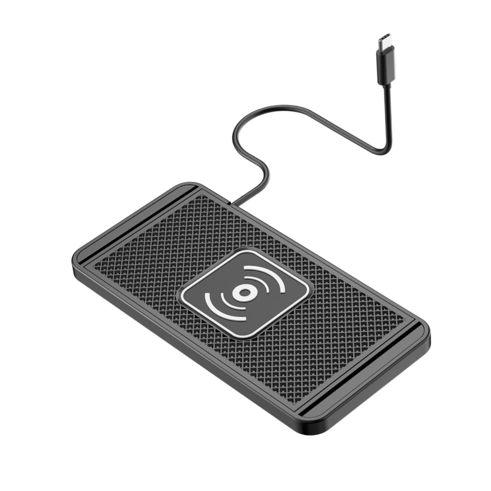 Phone Fast Wireless Charging Pad Versatile Easy Installation Charger Station 0.3m Type C|20W Car Wireless Charging Pad | Universal Cut-to-Fit Silicone Charger for Car Armrest & Storage Area-image-18