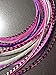Hair Feathers Extensions Kit, 100% Real Rooster Feathers, Long Natural Colors, Feathers with Beads Loop Tool and Pliers Kit (Pink)