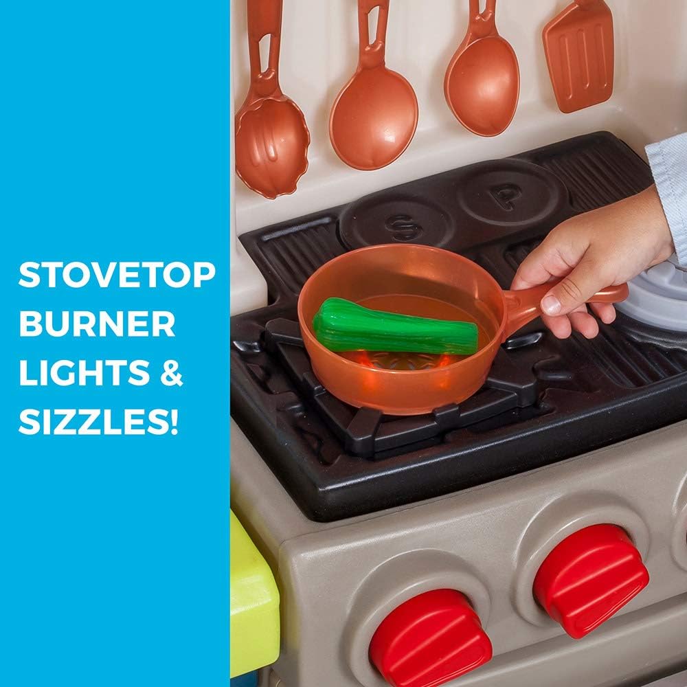 Elegant Edge Kids Kitchen Playset with Lights and Sounds