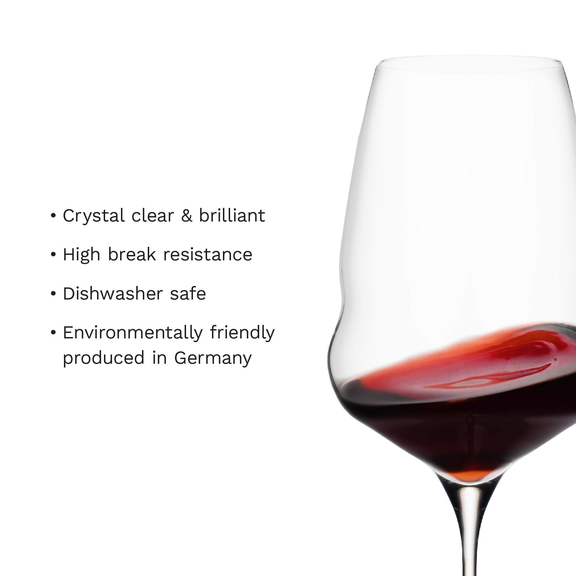 Amazon.com | Stlzle Lausitz Cocoon 20 oz All Purpose Wine Glass (Set of 6)  - Durable Dishwasher Safe Glassware, Contemporary Stemmed Glassware -  Lead-Free Barware Glass Collection - Wine Glasses Gift Set: Wine Glasses