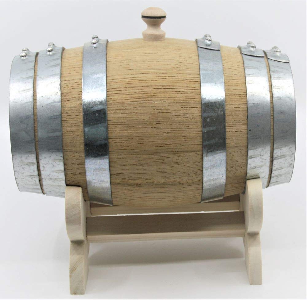 MAAJ® getoastetes=ausgebranntes WEINFASS/WHISKYFASS/SCHNAPSFASS WINZER-BÖTTCHER-QUALITÄT AUS FRANZÖSICHER EICHE - MADE IN PORTUGAL (5 L)
