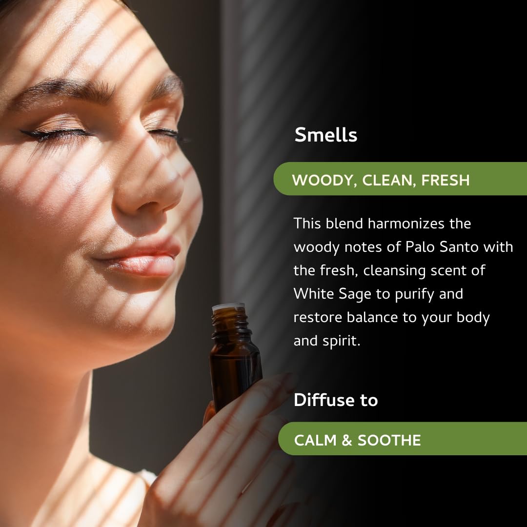 Palo Santo & White Sage Essential Oil Diffuser Blend by Aromafume |1 x10ml 2