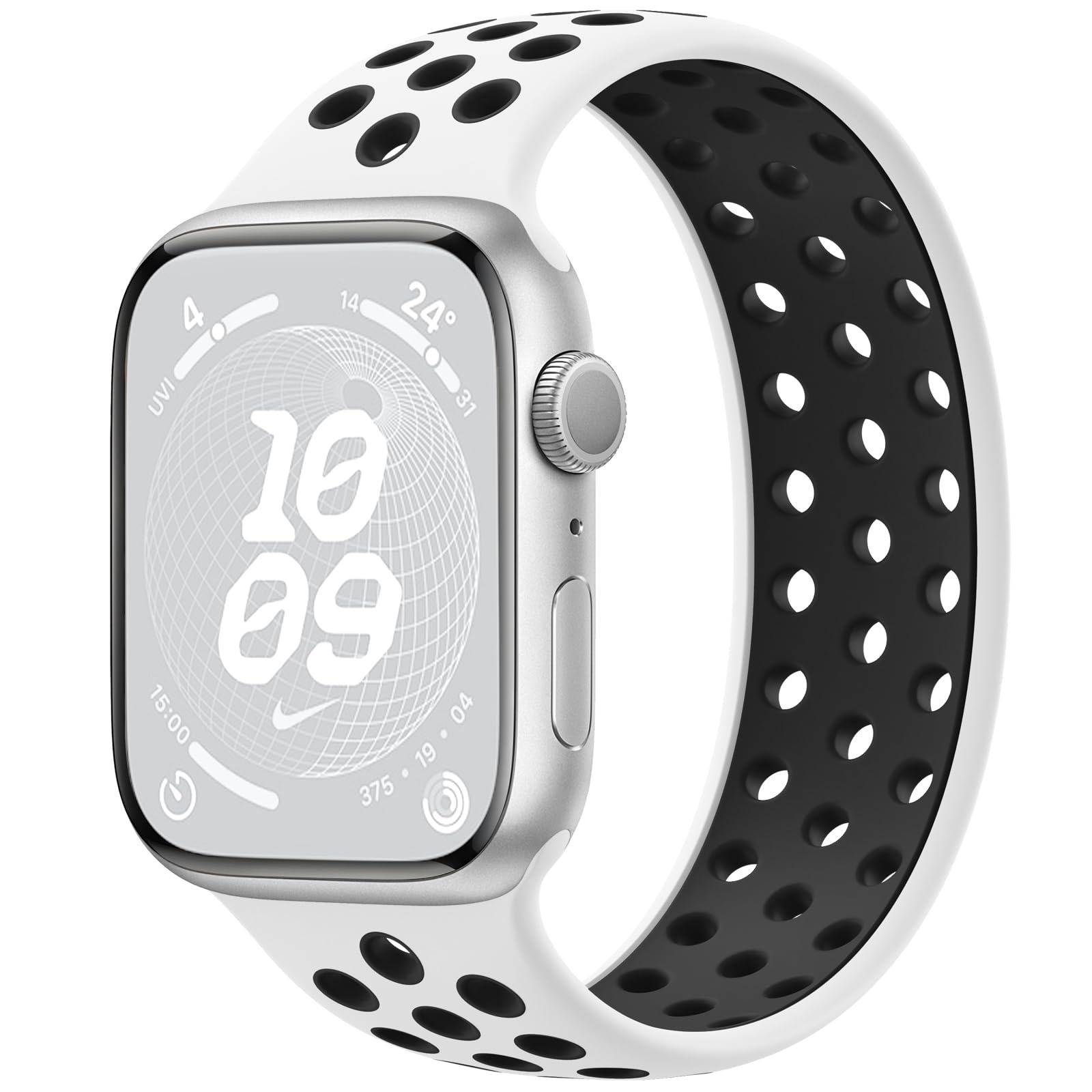 Sport Loop Band White Nike Apple Watch Band 42mm Charlam Sport
