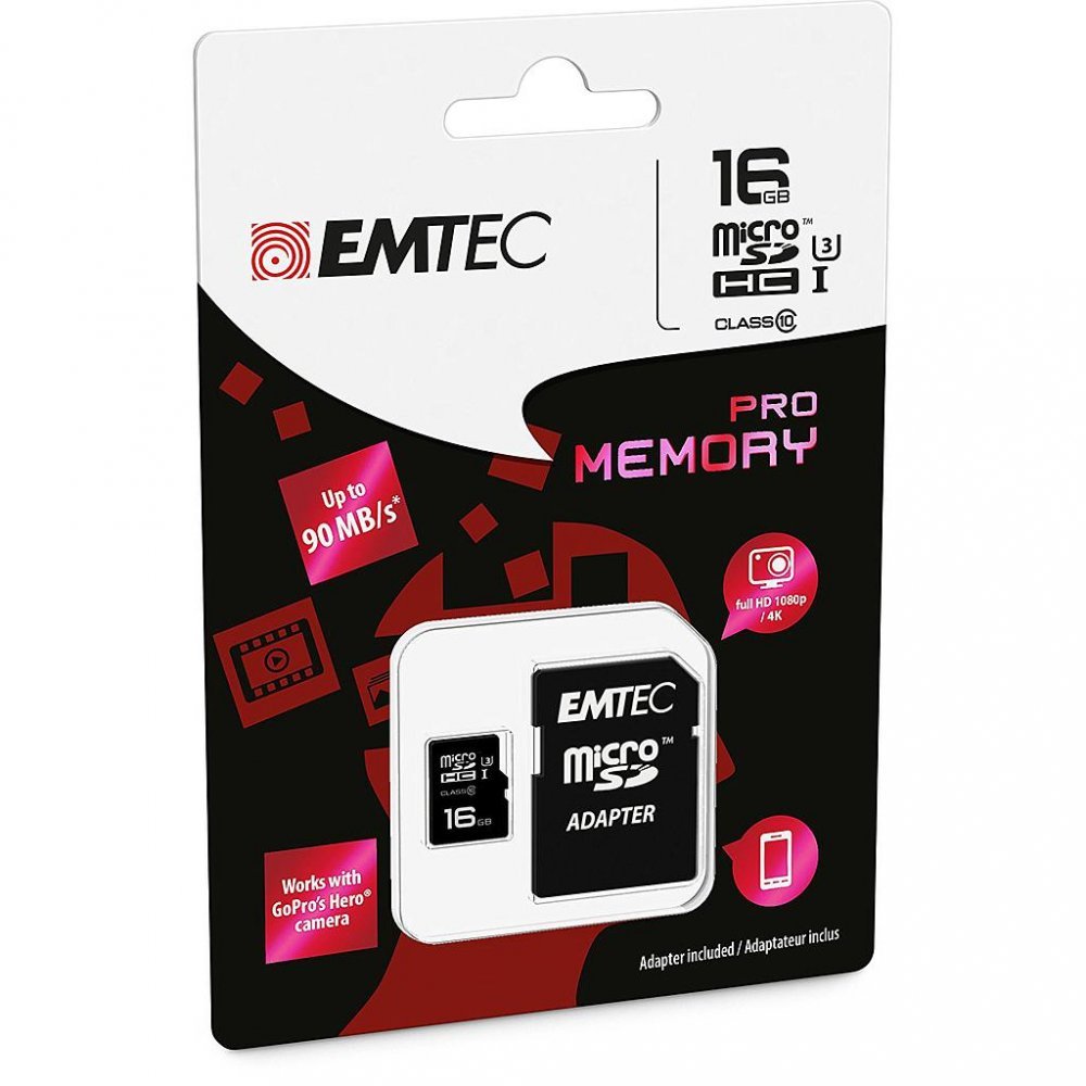 Memoria microSDHC 16GB Emtec Pro para solucionar la falta de espacio en consolas portátiles 2