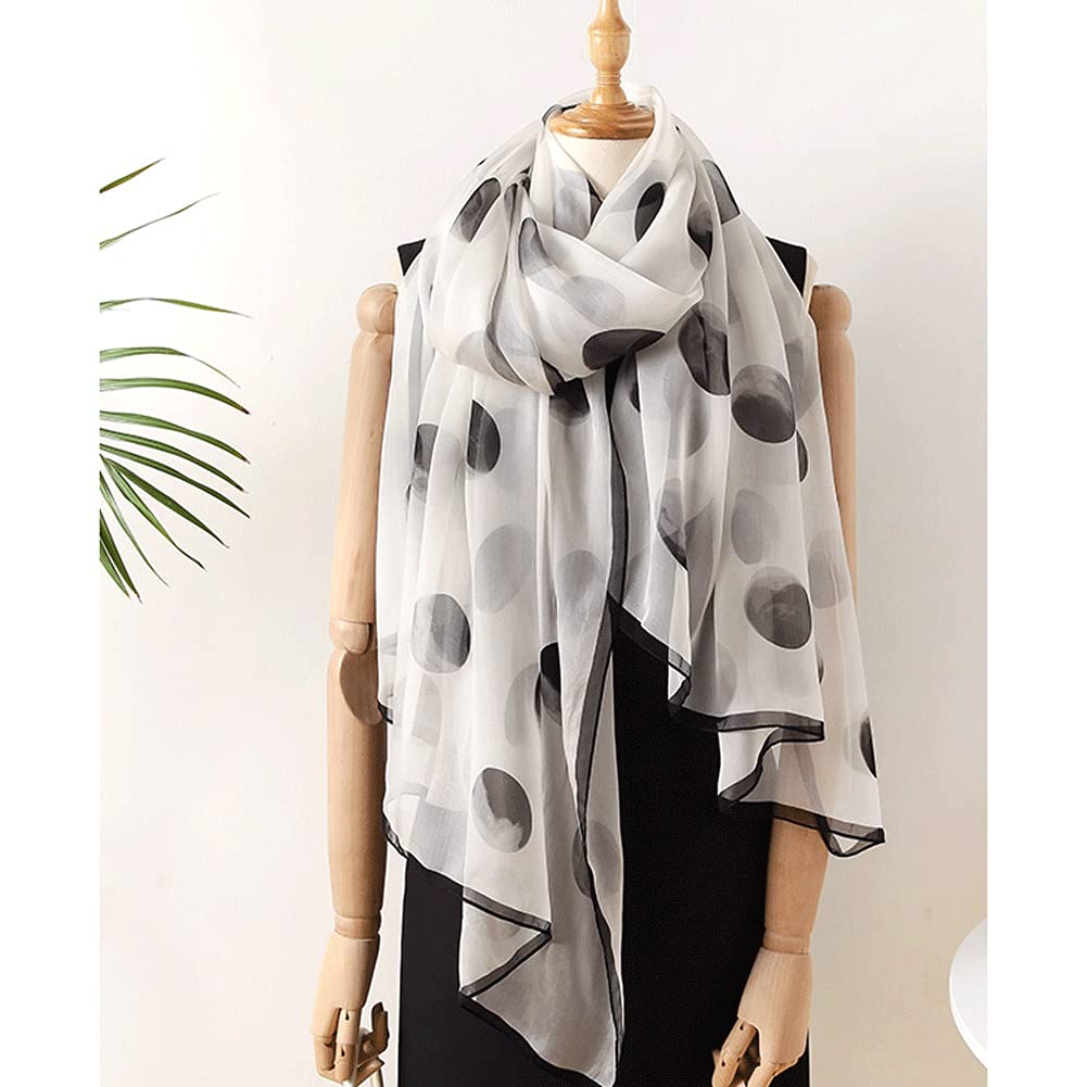 Calda Sciarpa Di Seta Sciarpa Lunga Di Seta Sciarpa Avvolgente Sciarpa Leggera Per Donna 108 Cm 42,5 Pollici X 185 Cm 72,8 Pollici Moda (BA)
