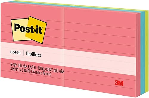 Vista 4 de 3M 6306PK, blocs de notas forrados 3M Post-it, MMM6306PK, MMM 6306PK