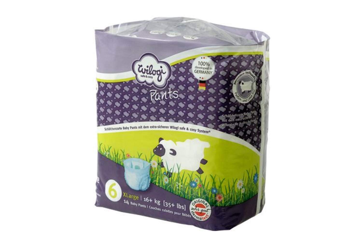 Pañales infantiles XL (> 16 kg), 6 paquetes de 14 unidades