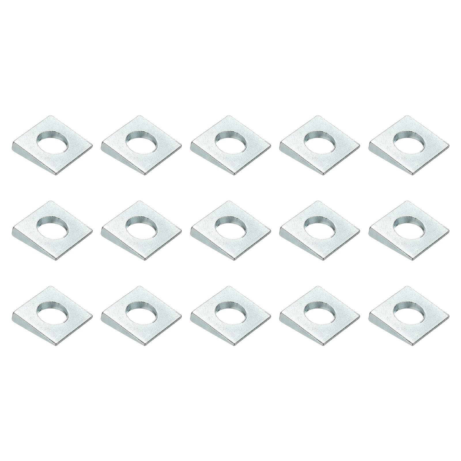 PATIKIL 15pcs Beveled Square Washers