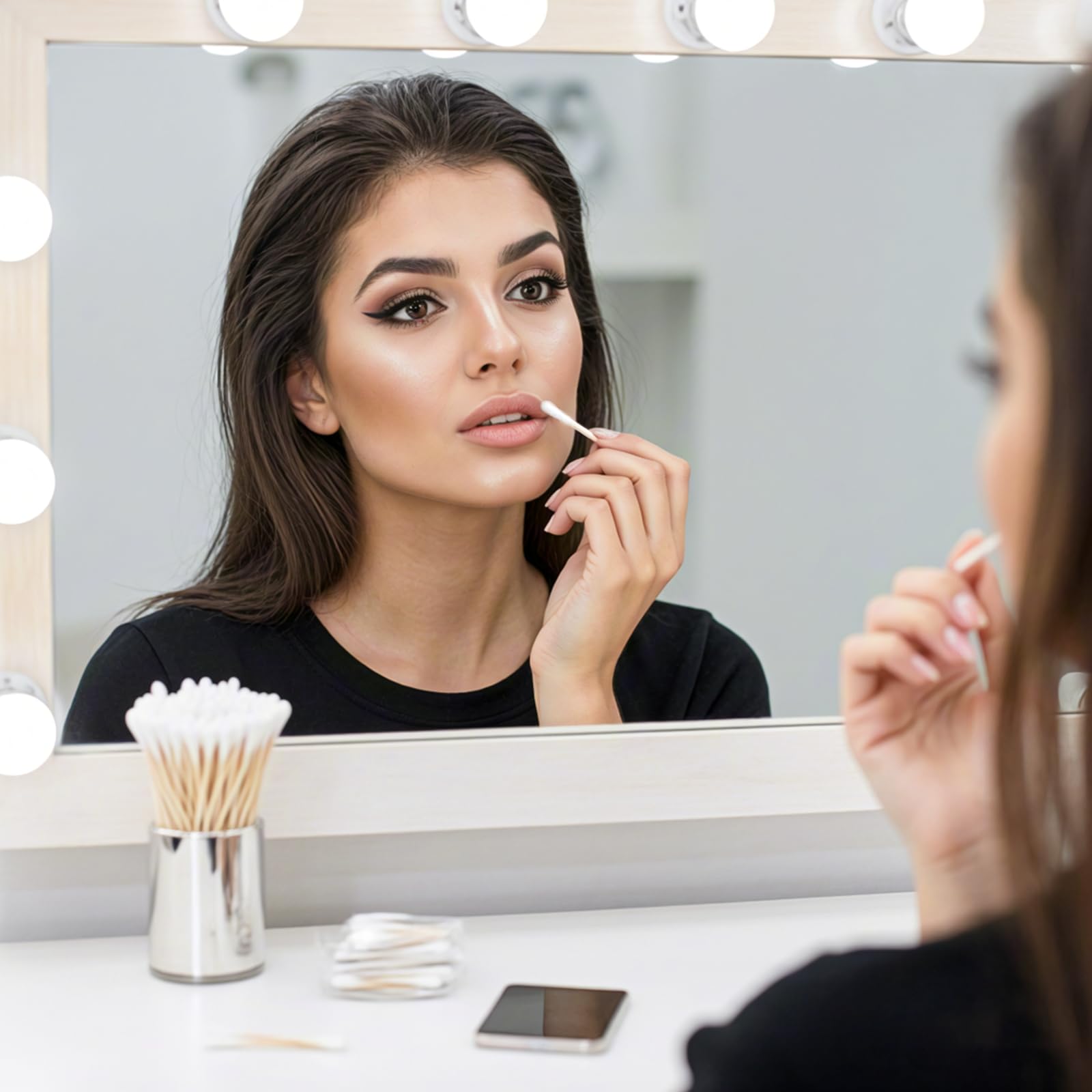 11000 Stück doppelte, runde Wattestäbchen in Reisegröße, Wattestäbchen mit Holzstäbchen für Ohrenreinigung, Make-up, den täglichen Gebrauch, Haustierpflege, Kunsthandwerk
