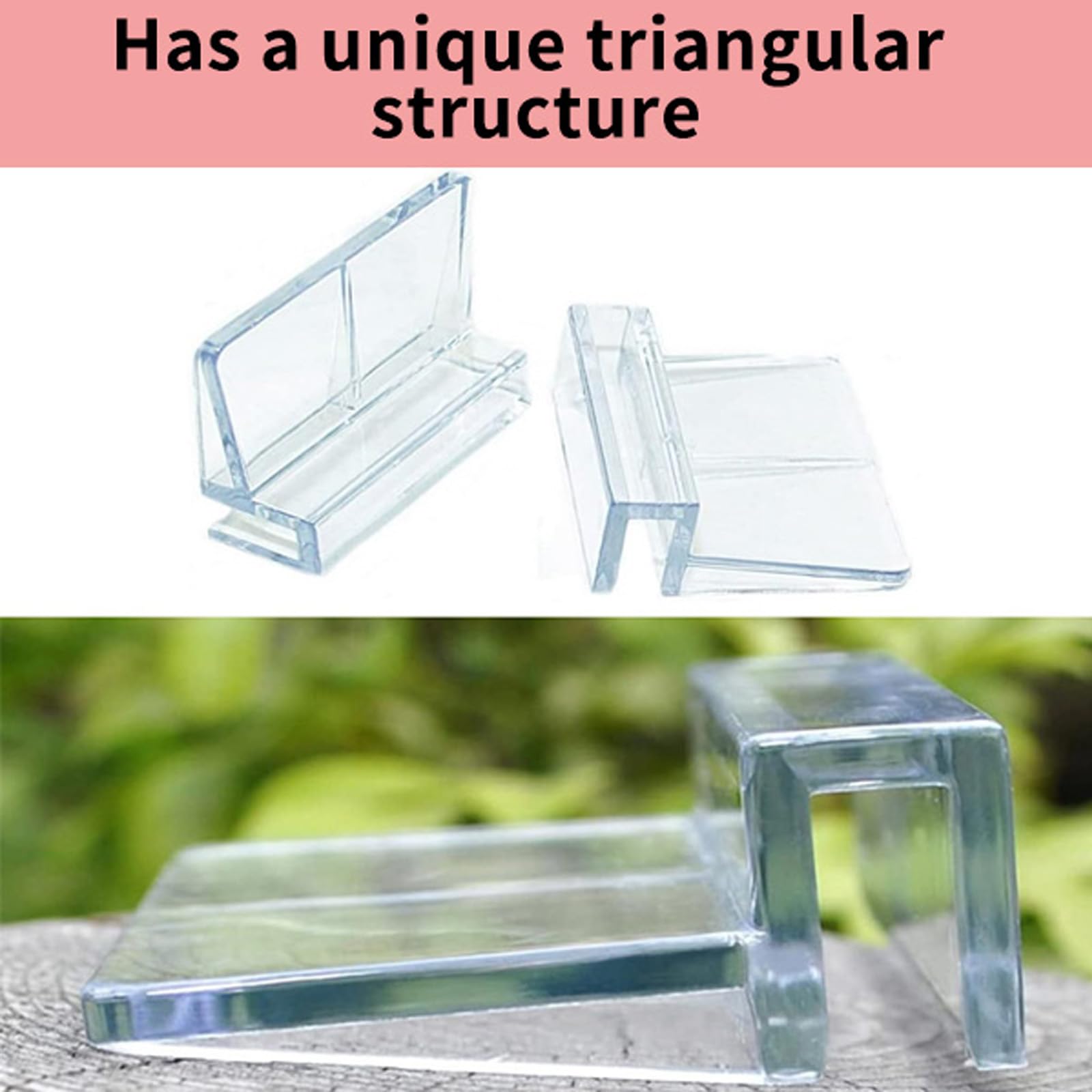 GVSS 6 Pièces Clips de Protection en Verre pour Aquarium Convient pour Verre 6mm, Support d'Aquarium Acrylique,Clips de Support d'Aquarium,Clips pour Couvercle d'Aquarium