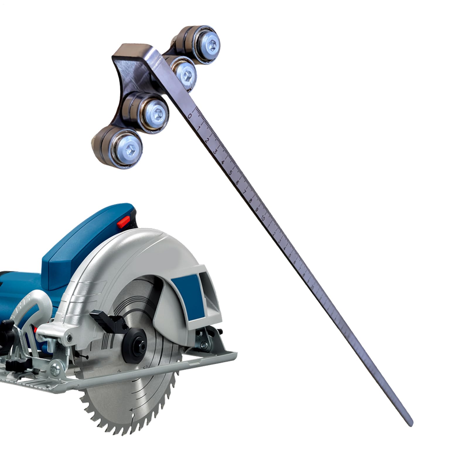 Guida per Circolare Strumento di misura regolabile di precisione | Rotaia di Guida in Acciaio per lavori di bricolage, fabbricazione mobili, officina,