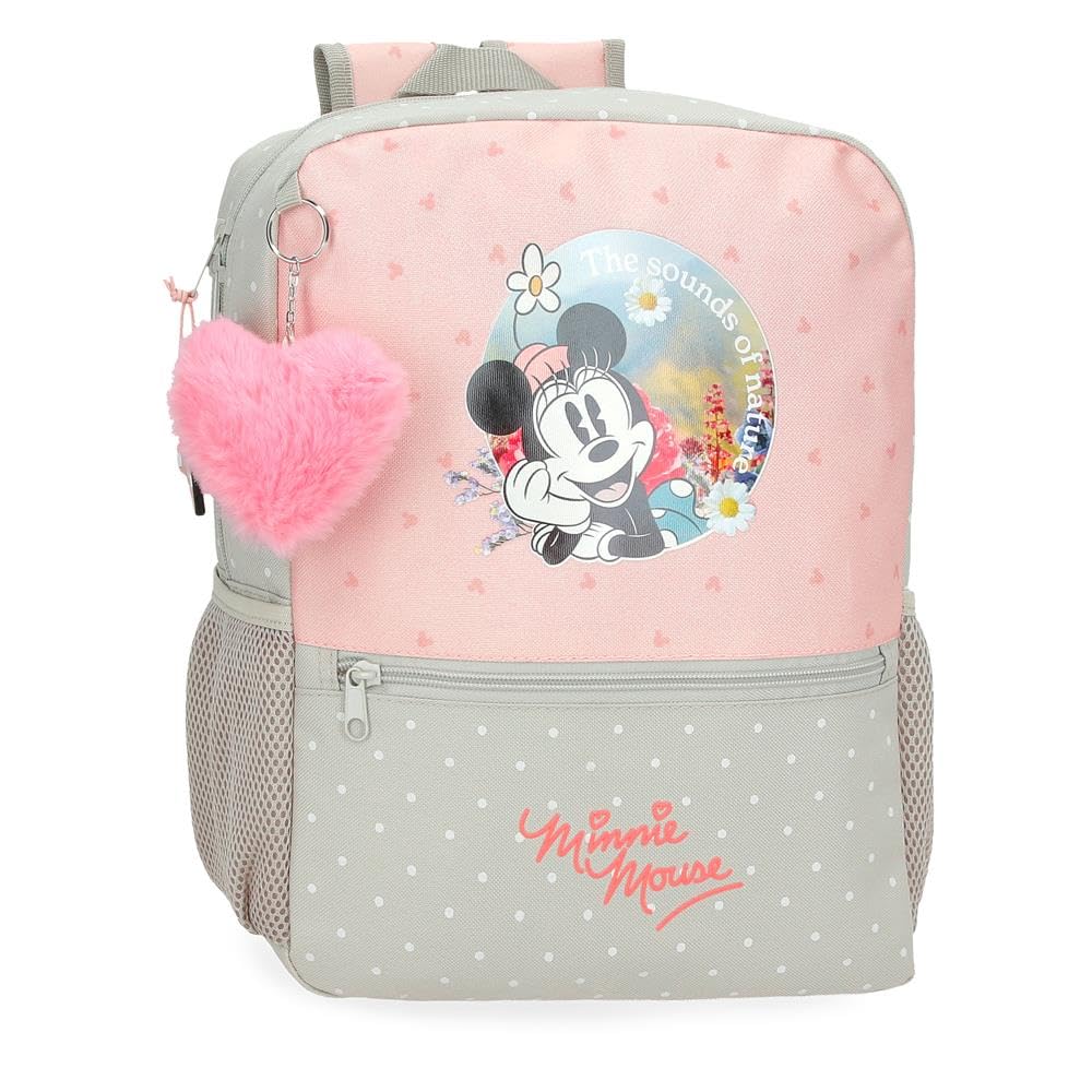 Disney Disney Joumma Minnie Wild Nature Backpack Green 25x32x12cm Polyester 9.9L, green, Daypack